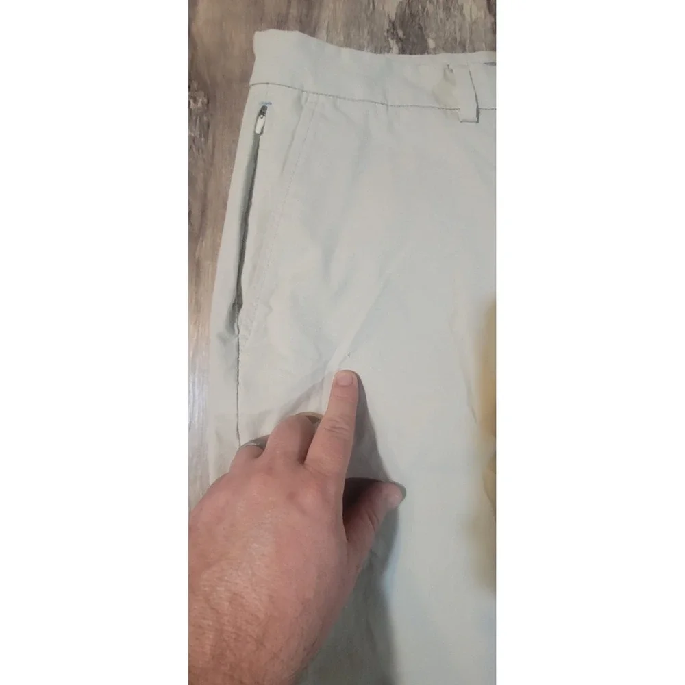 Vineyard Vines On The Go Men 38 Beige Cream Nylon Stretch OTG Shorts - Picture 6 of 12